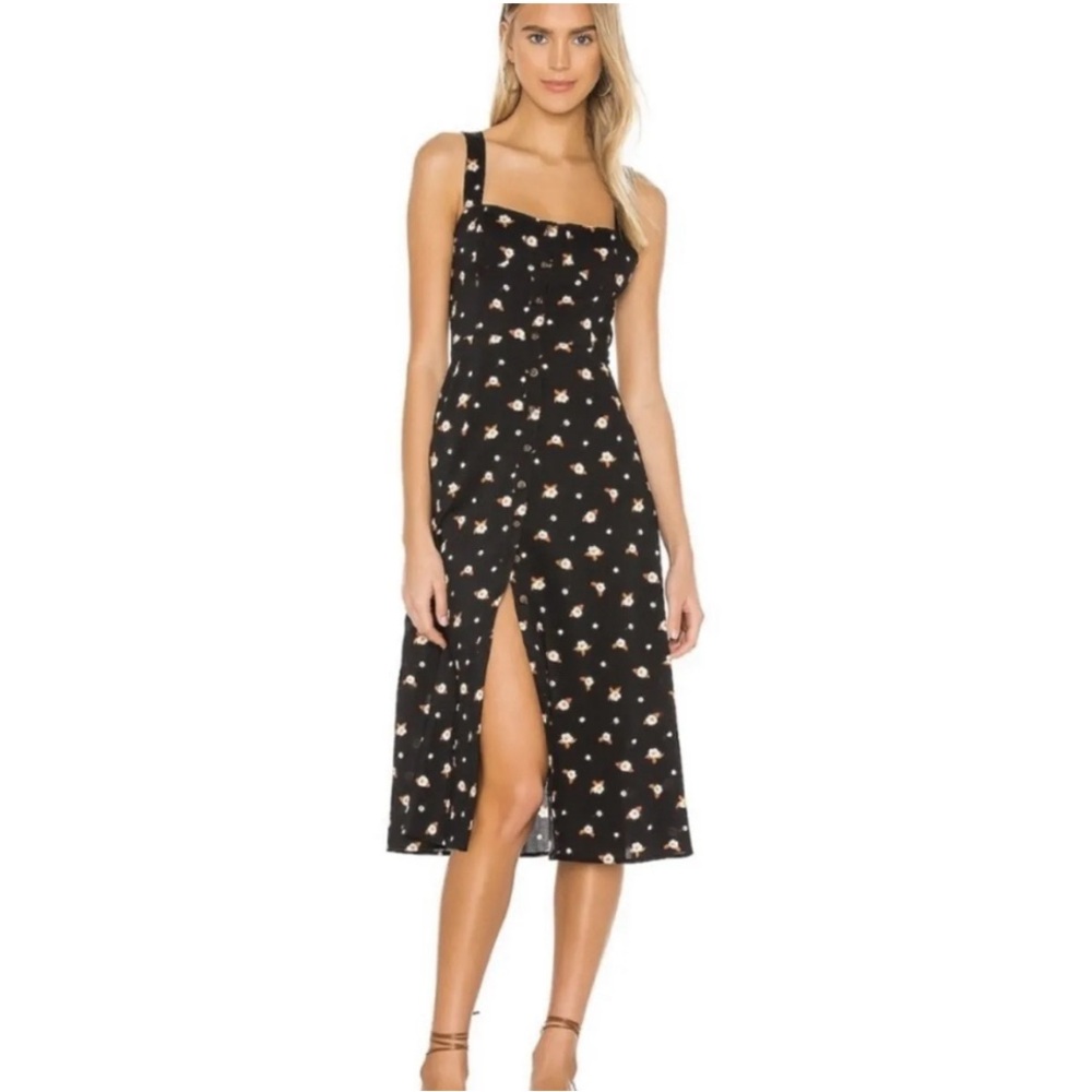 WeWoreWhat Floral Print Back Dress Size Large